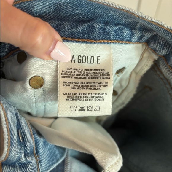 Agolde Straight Leg Jeans Riley Style Size 30 - Picture 5 of 7